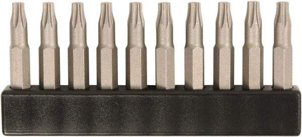 Wiha - Micro Bit (4mm) Drive T9 Torx Screwdriver Bit - 28mm OAL - Exact Tool & Supply