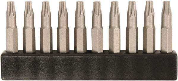 Wiha - 1/4" Drive T4 Torx Screwdriver Bit - 28mm OAL - Exact Tool & Supply