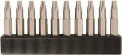 Wiha - 1/4" Drive T4 Torx Screwdriver Bit - 28mm OAL - Exact Tool & Supply