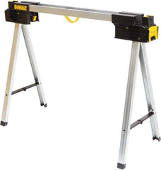 DeWALT - Ladder Folding Sawhorse - Black/Silver, Use with Lumber - Exact Tool & Supply