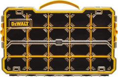 DeWALT - 11" Wide x 2-7/8" High x 17-3/8" Deep, Small Parts Compartment Box - Plastic Frame, 20 Compartments, 2-7/8" High Bin - Exact Tool & Supply