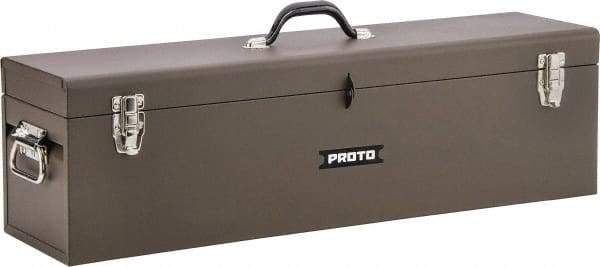 Proto - Tool Box - 14" Wide x 6" Deep x 6-1/2" High, Steel, Safety Red - Exact Tool & Supply
