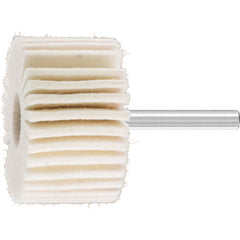 PFERD - Mounted Flap Wheels; Abrasive Type: Coated ; Outside Diameter (Inch): 2 ; Face Width (Inch): 1 ; Abrasive Material: Felt ; Grade: Soft ; Mounting Type: 1/4" Shank - Exact Tool & Supply