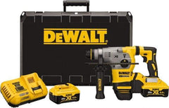 DeWALT - 20 Volt 1-1/8" SDS Plus Chuck Cordless Rotary Hammer - 0 to 4,480 BPM, 0 to 1,500 RPM, Reversible - Exact Tool & Supply