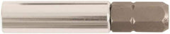 Wiha - 1/4" Insert, Hex Drive Bit Adapter - 1-1/2" OAL - Exact Tool & Supply