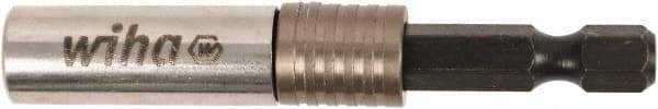 Wiha - 1/4" Insert, Hex Drive Bit Adapter - Quick Release, 1-1/2" OAL - Exact Tool & Supply