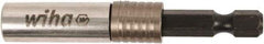 Wiha - 1/4" Insert, Hex Drive Bit Adapter - Quick Release, 1-1/2" OAL - Exact Tool & Supply