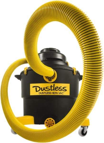 Dustless Technologies - 16 Gal, Plastic Tank, Vacuum - 5 hp, 11.5 Amps - Exact Tool & Supply