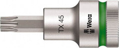 Wera - 1/2" Drive, T55 Torx Bit Socket - 2-23/64" OAL - Exact Tool & Supply