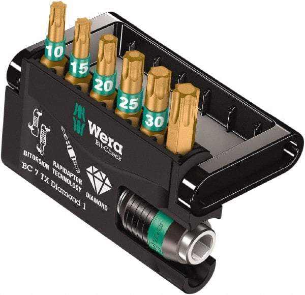 Wera - Posidriv Bit Set - 1/4" Drive - Exact Tool & Supply