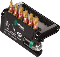 Wera - Posidriv Bit Set - 1/4" Drive - Exact Tool & Supply