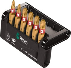 Wera - Posidriv Bit Set - 1/4" Drive - Exact Tool & Supply