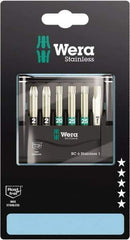 Wera - Posidriv Bit Set - 1/4" Drive - Exact Tool & Supply