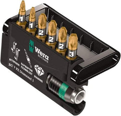 Wera - Posidriv Bit Set - 1/4" Drive - Exact Tool & Supply