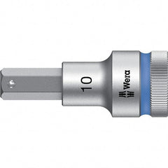 Wera - 1/2" Drive, 10mm Hex Bit Socket - 2-23/64" OAL - Exact Tool & Supply