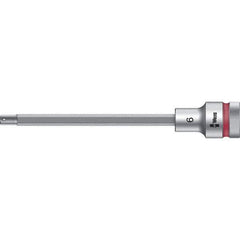 Wera - 1/2" Drive, 6mm Hex Bit Socket - 5-33/64" OAL - Exact Tool & Supply