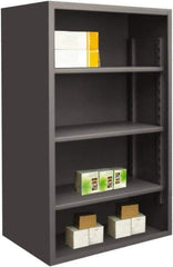 Durham - 3 Shelves, 4,950 Lb Capacity, Closed Shelving System - 60" Wide x 24" Deep x 60" High, Gray - Exact Tool & Supply