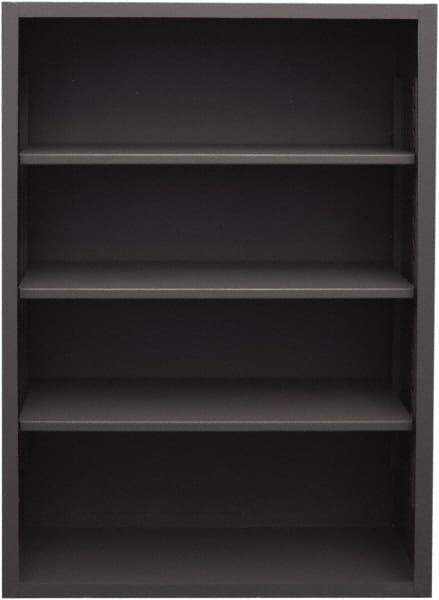 Durham - 3 Shelves, 3,600 Lb Capacity, Closed Shelving System - 48" Wide x 24" Deep x 60" High, Gray - Exact Tool & Supply
