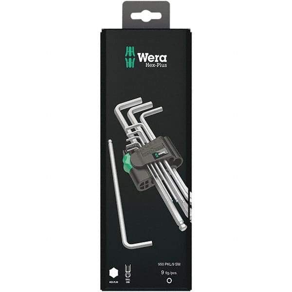 Wera - Hex Key Sets Tool Type: Hex Handle Type: L-Key Long Arm - Exact Tool & Supply