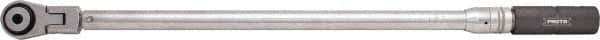 Proto - 1/2" Drive Click Type Torque Wrench - 30 Ft/Lb to 250 Ft/Lb Torque, 25-1/4" OAL, 1 Ft/Lb Graduation, Pear Head - Exact Tool & Supply