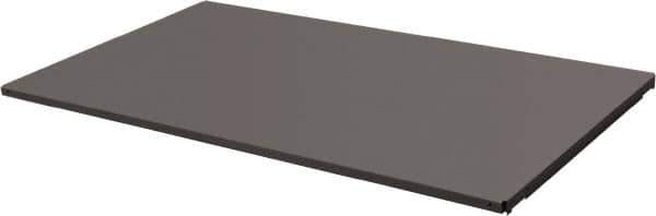 Durham - 14-3/8" Long x 59-1/2" Wide, Gray Steel Shelf - 400 Lb Capacity, Use with Mesh Stock Truck - Exact Tool & Supply