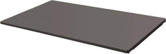 Durham - 14-3/8" Long x 47-1/2" Wide, Gray Steel Shelf - 400 Lb Capacity, Use with Mesh Stock Truck - Exact Tool & Supply