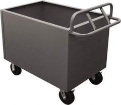 Durham - 2,000 Lb Load Capacity, Steel Box Truck - 48" Wide x 24" Long x 29-1/2" High, Gray - Exact Tool & Supply