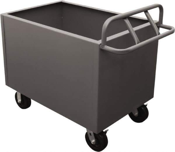 Durham - 2,000 Lb Load Capacity, Steel Box Truck - 48" Wide x 30" Long x 29-1/2" High, Gray - Exact Tool & Supply