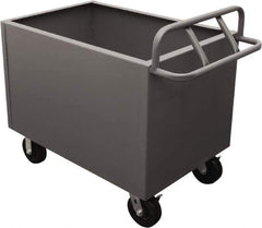 Durham - 2,000 Lb Load Capacity, Steel Box Truck - 48" Wide x 30" Long x 29-1/2" High, Gray - Exact Tool & Supply