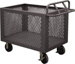 Durham - 2,000 Lb Load Capacity, Steel Box Truck - 48" Wide x 30" Long x 29-1/2" High, Gray - Exact Tool & Supply