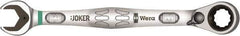 Wera - 19mm 12 Point Combination Wrench - 15° Offset Angle, 9-15/16" OAL, Chrome Molybdenum Steel, Chrome Finish - Exact Tool & Supply