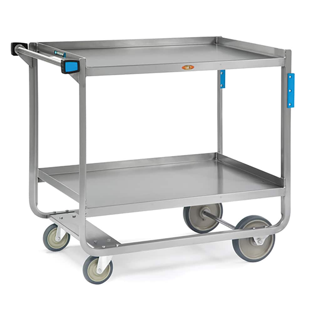 Lakeside - Carts; Type: Utility Cart ; Load Capacity (Lb.): 1000.000 ; Number of Slots: 0 ; Number of Shelves: 2 ; Width (Inch): 25-7/8 ; Length (Inch): 42 - Exact Tool & Supply