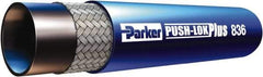 Parker - 1/4" ID x 1/2" OD CTL Push-on Air Hose - 400 Working psi, -55 to 302°F, Blue - Exact Tool & Supply