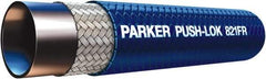 Parker - 1/4" ID x 1/2" OD CTL Push-on Air Hose - 350 Working psi, -40 to 212°F, Blue - Exact Tool & Supply
