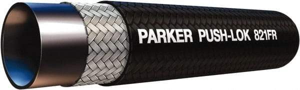 Parker - 1/4" ID x 1/2" OD CTL Push-on Air Hose - 350 Working psi, -40 to 212°F, Black - Exact Tool & Supply