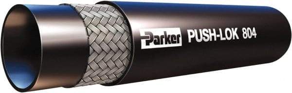 Parker - 1/4" ID x 1/2" OD CTL Push-on Air Hose - 150 Working psi, -40 to 158°F, Black - Exact Tool & Supply