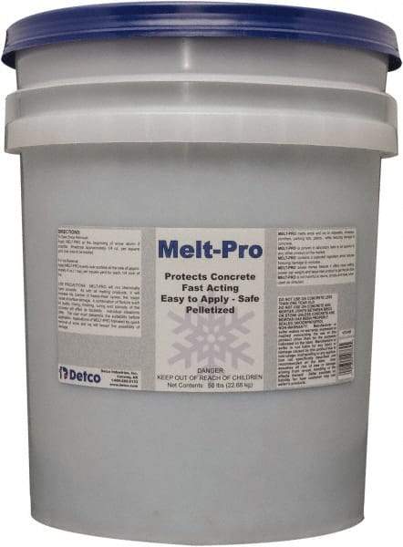 Detco - 50 Lb Pail Sodium Chloride Granules - Effective to -6°F - Exact Tool & Supply