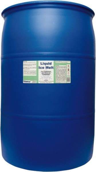 Detco - 55 Gal Drum Urea/Glycol Blend Liquid - Effective to 0°F - Exact Tool & Supply