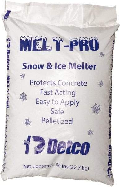 Detco - 50 Lb Pail Sodium Chloride Granules - Effective to -6°F - Exact Tool & Supply
