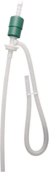 Detco - 7/8" Outlet, 7 GPM, Plastic Hand Operated Siphon Pump - 44" OAL, For 15 to 55 Gal Drums - Exact Tool & Supply