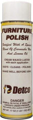 Detco - 20 fl oz Aerosol Furniture Polish - Lemon Scented, Aerosol Can Container - Exact Tool & Supply