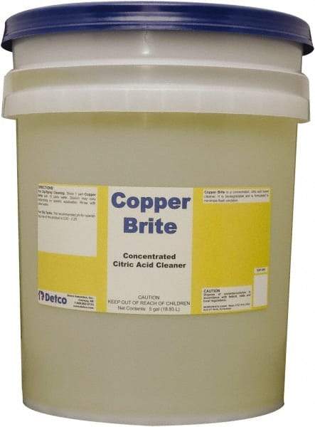Detco - Liquid Metal Cleaner - Unscented, Pail Container - Exact Tool & Supply