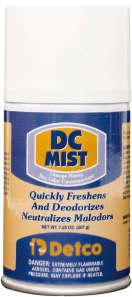 Detco - 7 oz Air Freshener Dispenser Refill - Orange-Honey, Compatible with EQD004 - Exact Tool & Supply