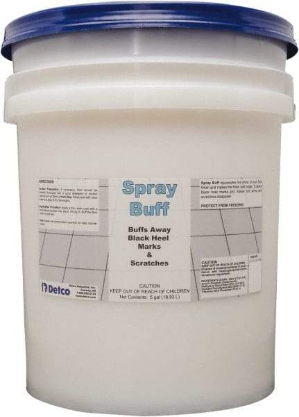 Detco - 5 Gal Pail Spray Buff - Use on Hard Floors - Exact Tool & Supply
