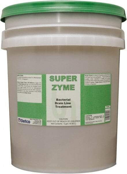 Detco - 5 Gal Liquid Drain Cleaner - Unscented, Pail - Exact Tool & Supply