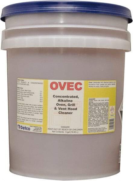 Detco - 5 Gal Liquid Oven Cleaner - Comes in Pail - Exact Tool & Supply