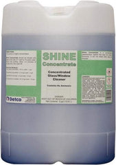 Detco - 5 Gal Drum Unscented Glass Cleaner - Concentrated, Use on Glass - Exact Tool & Supply