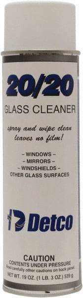 Detco - 20 oz Aerosol Can Mint Glass Cleaner - Use on Glass - Exact Tool & Supply