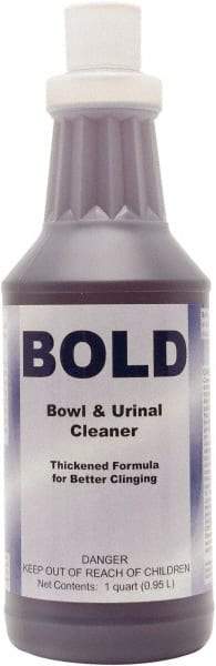 Detco - 32 oz Bottle Liquid Toilet Bowl Cleaner - Unscented Scent, Toilet Bowl - Exact Tool & Supply