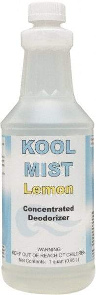 Detco - 32 oz Bottle Deodorizer - Liquid, Lemon Scent, Concentrated, Environmentally Safe - Exact Tool & Supply